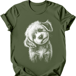 Cavachon Tilted Dog T Shirt Gift For Dog Lover
