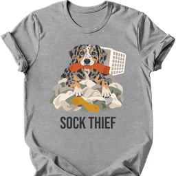 Catahoula Leopard Dog Sock Thief T Shirt Gift For Dog Lover