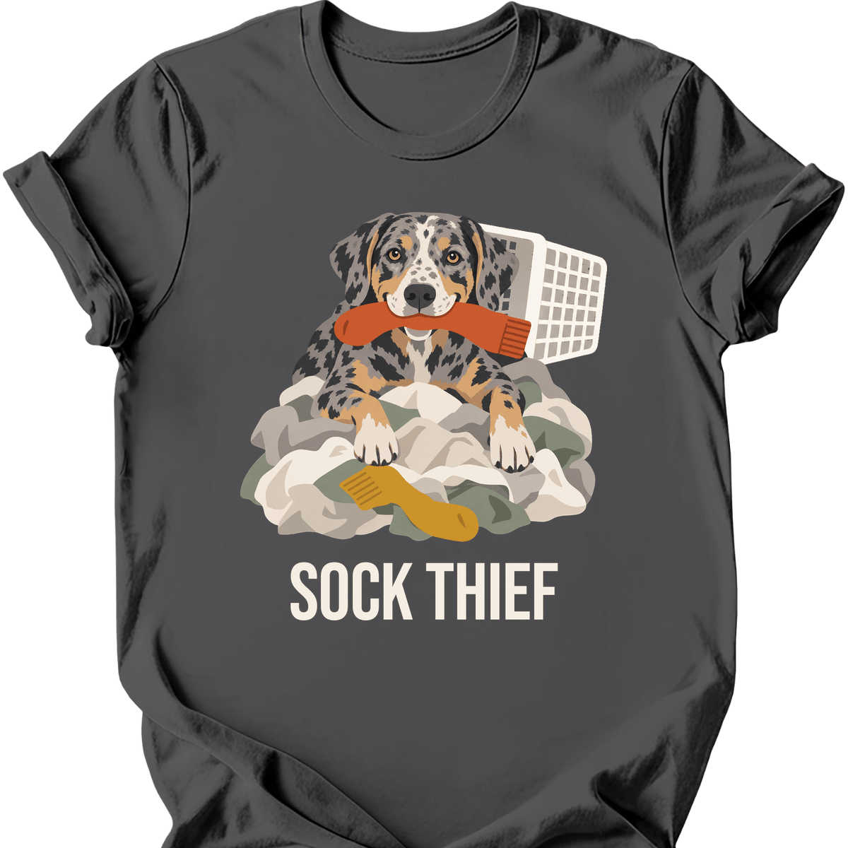 Catahoula Leopard Dog Sock Thief T Shirt Gift For Dog Lover