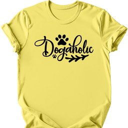 Dogaholic T Shirt Gift For Dog Lover