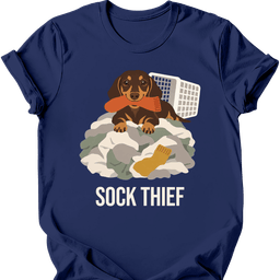 Dachshund Sock Thief T Shirt Gift For Dog Lover