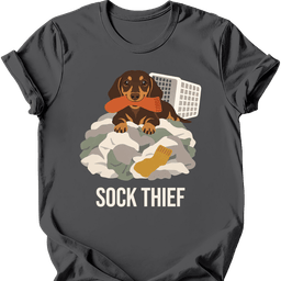 Dachshund Sock Thief T Shirt Gift For Dog Lover