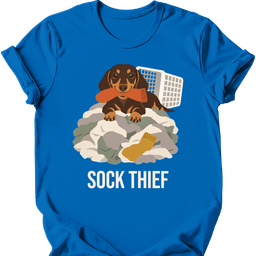 Dachshund Sock Thief T Shirt Gift For Dog Lover