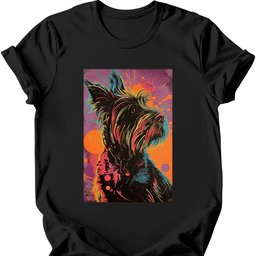 Briard Punk Dog T Shirt Gift For Dog Lover