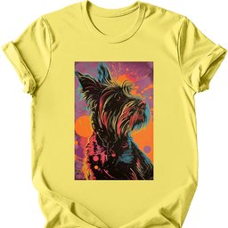 Briard Punk Dog T Shirt Gift For Dog Lover