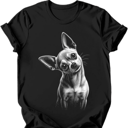 Chihuahua Tilted Dog T Shirt Gift For Dog Lover