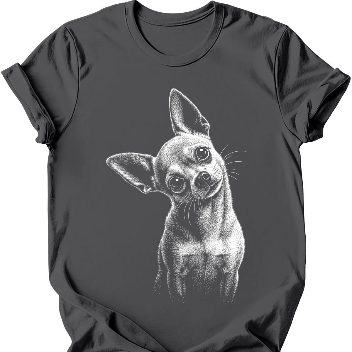 Chihuahua Tilted Dog T Shirt Gift For Dog Lover