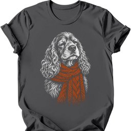 Cocker Spaniel Winter Dog T Shirt Gift For Dog Lover