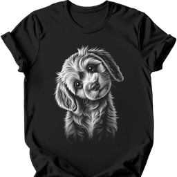Cavapoo Tilted Dog T Shirt Gift For Dog Lover