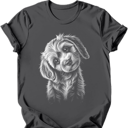 Cavapoo Tilted Dog T Shirt Gift For Dog Lover