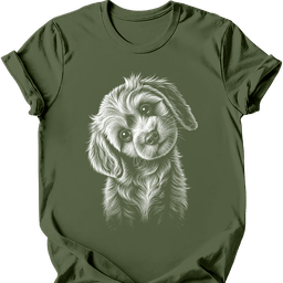 Cavapoo Tilted Dog T Shirt Gift For Dog Lover
