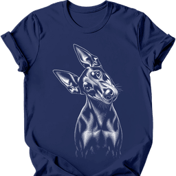 Doberman Tilted Dog T Shirt Gift For Dog Lover
