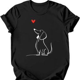 Dachshund Sketch Dog T Shirt Gift For Dog Lover