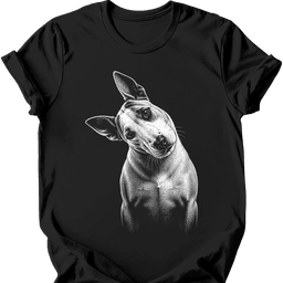 Bull Terrier Tilted Dog T Shirt Gift For Dog Lover