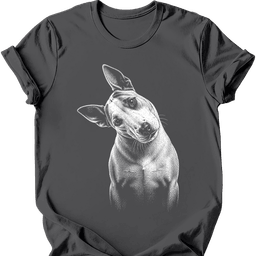 Bull Terrier Tilted Dog T Shirt Gift For Dog Lover