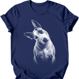 Bull Terrier Tilted Dog T Shirt Gift For Dog Lover