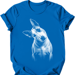 Bull Terrier Tilted Dog T Shirt Gift For Dog Lover