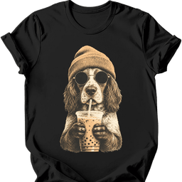Brittany Spaniel Hipster Dog T Shirt Gift For Dog Lover