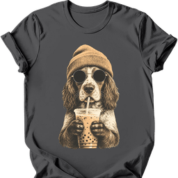 Brittany Spaniel Hipster Dog T Shirt Gift For Dog Lover