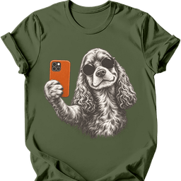 Cocker Spaniel Selfie Dog T Shirt Gift For Dog Lover