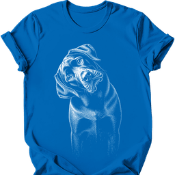 Chocolate Labrador Tilted Dog T Shirt Gift For Dog Lover
