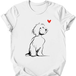 Cavapoo Sketch Dog T Shirt Gift For Dog Lover