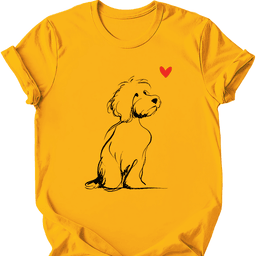 Cavapoo Sketch Dog T Shirt Gift For Dog Lover
