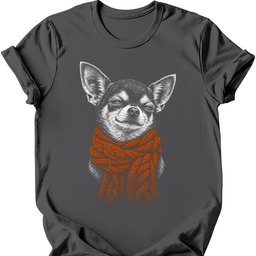 Chihuahua Winter Dog T Shirt Gift For Dog Lover