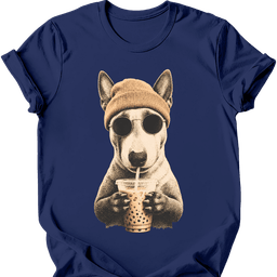 Bull Terrier Hipster Dog T Shirt Gift For Dog Lover