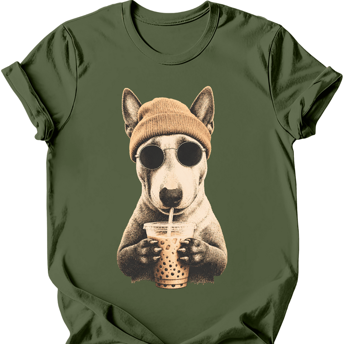 Bull Terrier Hipster Dog T Shirt Gift For Dog Lover