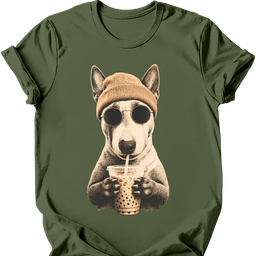 Bull Terrier Hipster Dog T Shirt Gift For Dog Lover