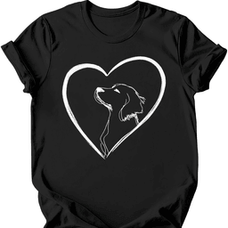 Brittany Heart Dog T Shirt Gift For Dog Lover