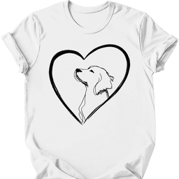 Brittany Heart Dog T Shirt Gift For Dog Lover