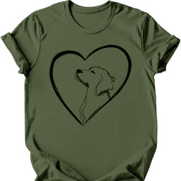 Brittany Heart Dog T Shirt Gift For Dog Lover