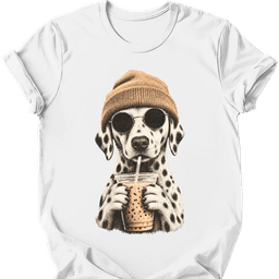 Dalmatian Hipster Dog T Shirt Gift For Dog Lover