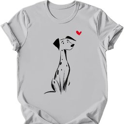 Dalmatian Sketch Dog T Shirt Gift For Dog Lover