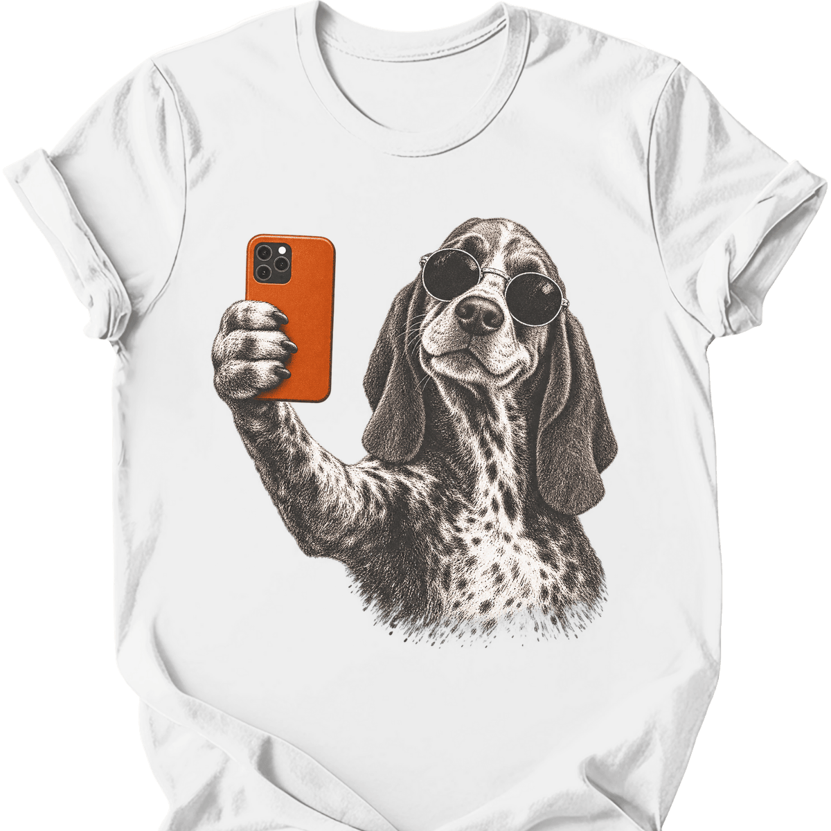 Bracco Italiano Selfie Dog T Shirt Gift For Dog Lover