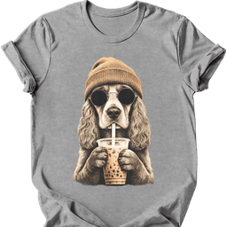 Cocker Spaniel Hipster Dog T Shirt Gift For Dog Lover