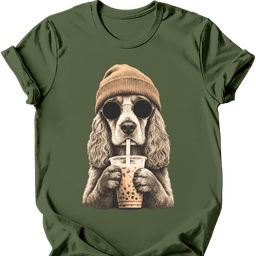 Cocker Spaniel Hipster Dog T Shirt Gift For Dog Lover