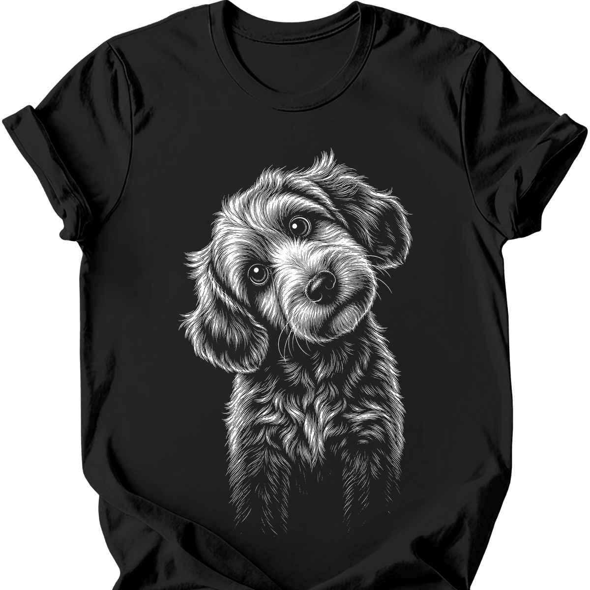 Cockapoo Tilted Dog T Shirt Gift For Dog Lover
