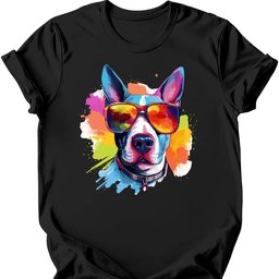 Bull Terrier Top Dog T Shirt Gift For Dog Lover