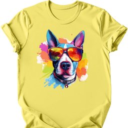 Bull Terrier Top Dog T Shirt Gift For Dog Lover