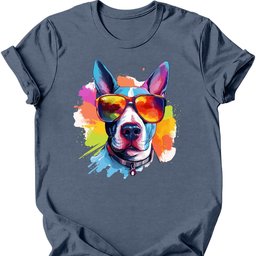 Bull Terrier Top Dog T Shirt Gift For Dog Lover