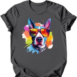 Bull Terrier Top Dog T Shirt Gift For Dog Lover