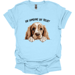 Cocker Spaniel Did Someone Say Treat T Shirt Gift For Dog Lover
