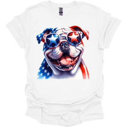 Bulldog Patriot Series T Shirt Gift For Dog Lover
