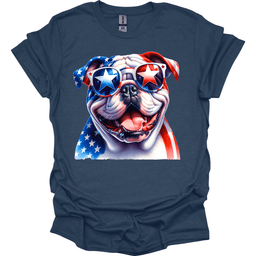 Bulldog Patriot Series T Shirt Gift For Dog Lover
