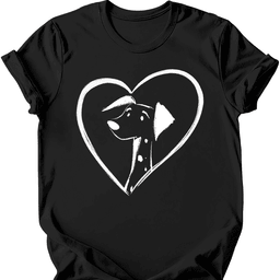 Dalmatian Heart Dog T Shirt Gift For Dog Lover