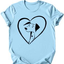 Dalmatian Heart Dog T Shirt Gift For Dog Lover