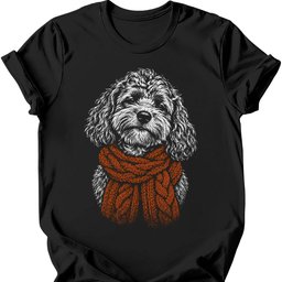 Cavapoo Winter Dog T Shirt Gift For Dog Lover